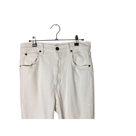 Slvr Lake Pants Women's Size 30 White Premium Denim Beatnik Cotton Blend - Picture 3 of 9